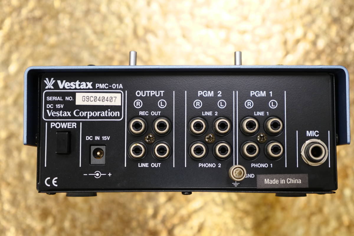 美品☆Vestax ベスタクス☆PMC 01A☆2チャンネル ビンテージミキサー