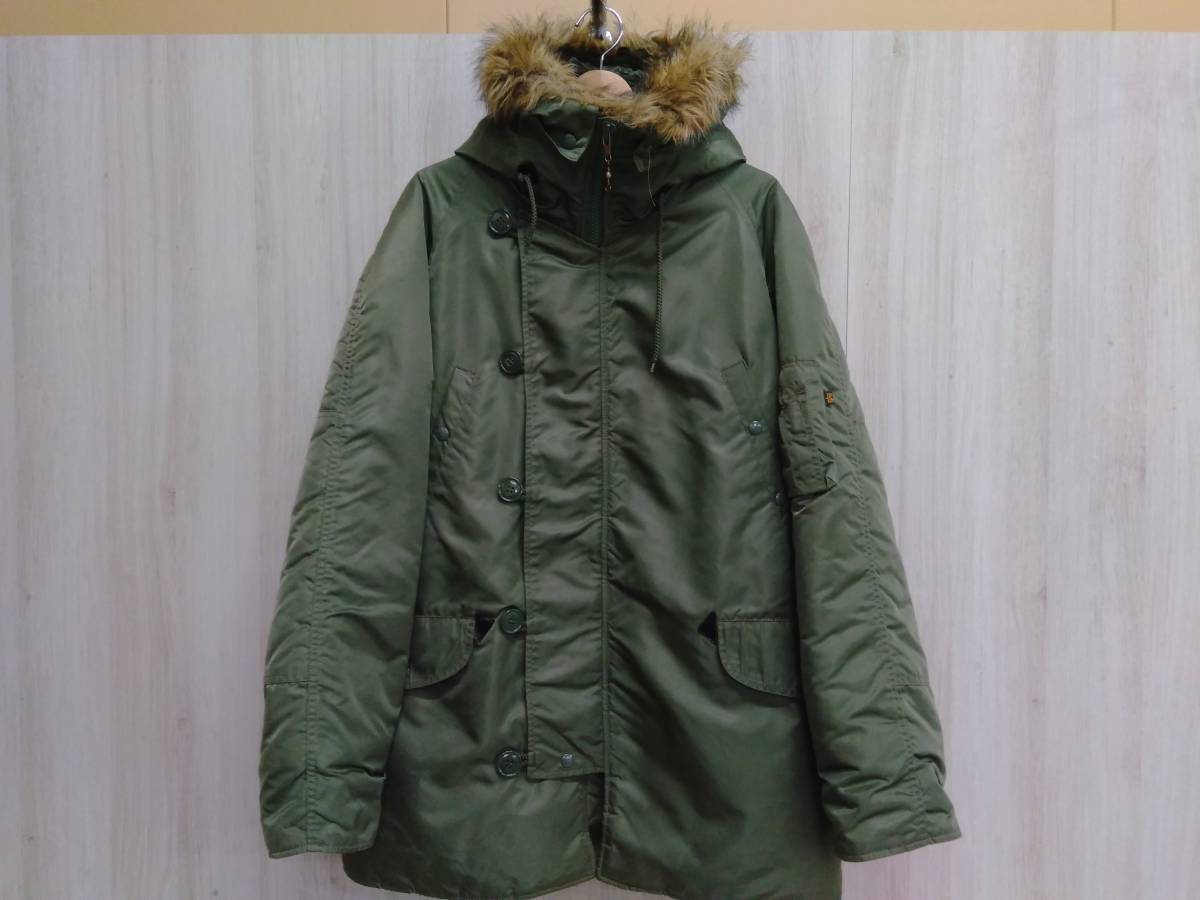 【全国無料，100%新品】 ALPHA アルファ Jacket N3-B フライトジャケット ミリタリージャケット モスグリーン L ボア ファー ブランド 防寒 秋 冬(Lサイズ)｜売買されたオークション情報、yahooの商品情報をアーカイブ公開 男性用