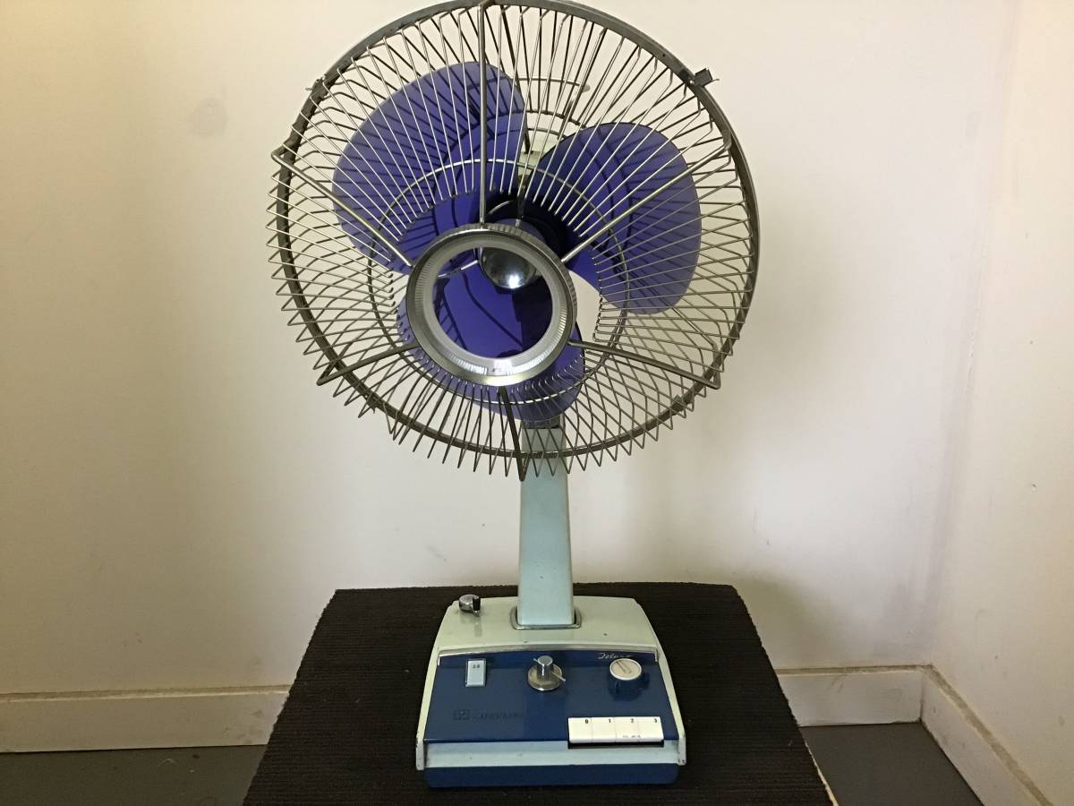No. 2】中古品 古い 扇風機 ナショナル オブジェ用 昭和レトロ