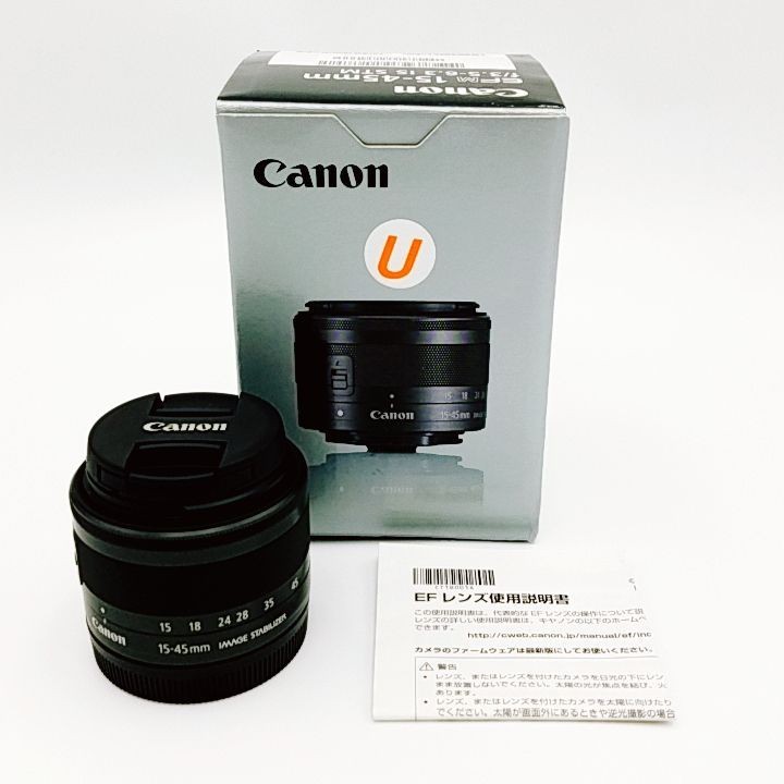 【即決】Canon 標準ズームレンズ EF-M15-45mm F3.5-6.3IS STM ミラーレス一眼対応 1