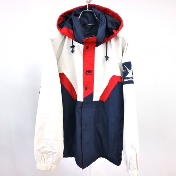  HELLY HANSEN ヘリーハンセン ナイロンジャケット セーリングジャケット アウトドアウェア スポーツ マリン 紺&times;白 L 古着 I139(男性用)｜売買されたオークション情報、yahooの商品情報をアー 男性用