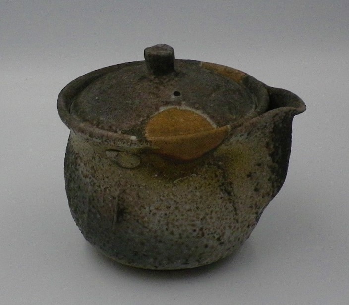 【T-536】　実力作家・柴岡守　備前宝瓶　共箱　未使用　◆_2