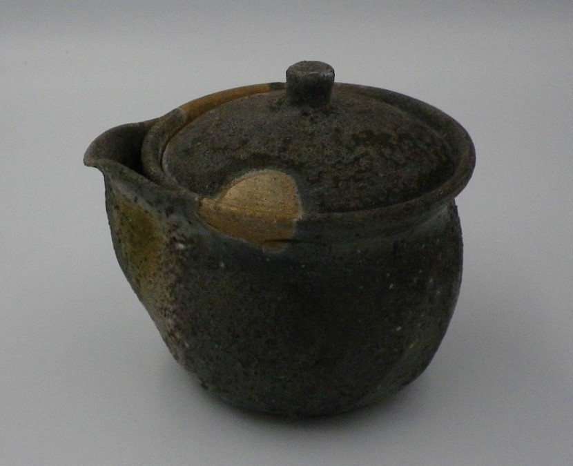 【T-536】　実力作家・柴岡守　備前宝瓶　共箱　未使用　◆_4