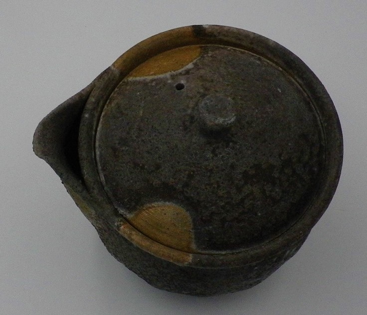 【T-536】　実力作家・柴岡守　備前宝瓶　共箱　未使用　◆_5