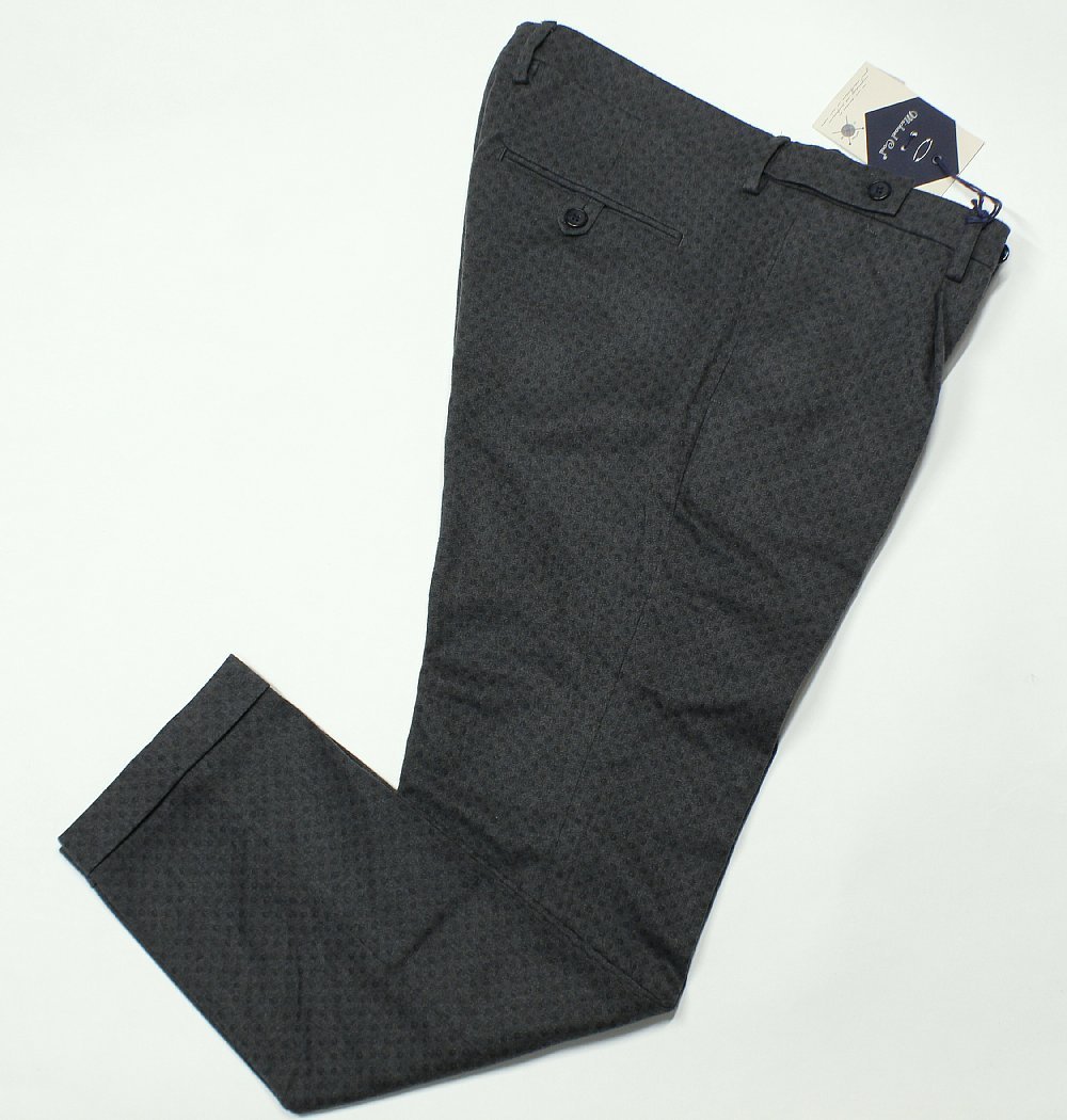 【人気定番，新作】 74%OFF 洒脱なモダンプリーツの九分丈細ダブル MICHAEL COAL / マイケル コール 伊 美脚スーパースリムの小紋柄グレイパンツ 32/47(Lサイズ)｜売買されたオークション情報、yahooの商品情報をアーカ Lサイズ