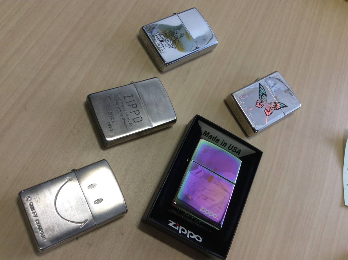 定番人気 最終~ね さ げ ジッポ 5個 ZIPPO レインボー スペクトラム 1個 他 4個 バタフライ 薔薇 など(Zippo)｜売買されたオークション情報、yahooの商品情報をアーカイブ公開 - オークファン Zippo