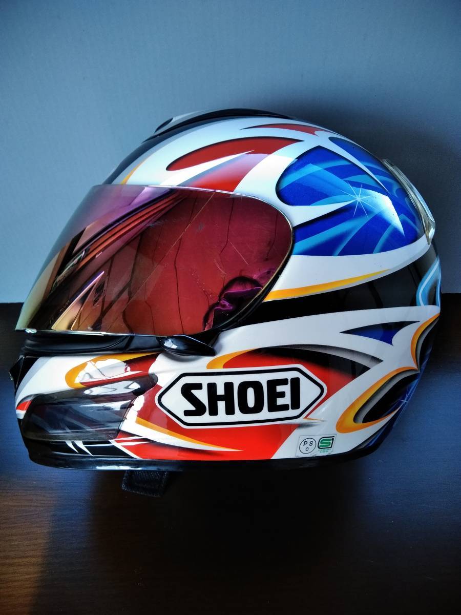 SHOEI フルフェイスヘルメット アレックスクリビーレモデル SHOEI フルフェイス (アレックス・クリビーレのレプリカ?) SHOEI