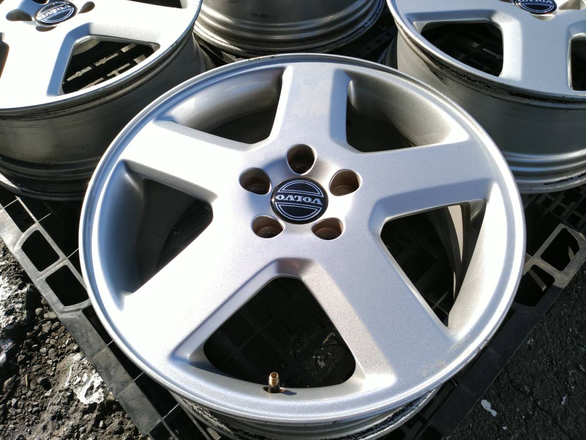 オマケ有 ボルボ 純正 17X7J 108/5穴 オフセット52.5 ハブ径約63ミリ 4本セット スタッドレス・流用等に 歪みなし V40V50V60V70VOLVO