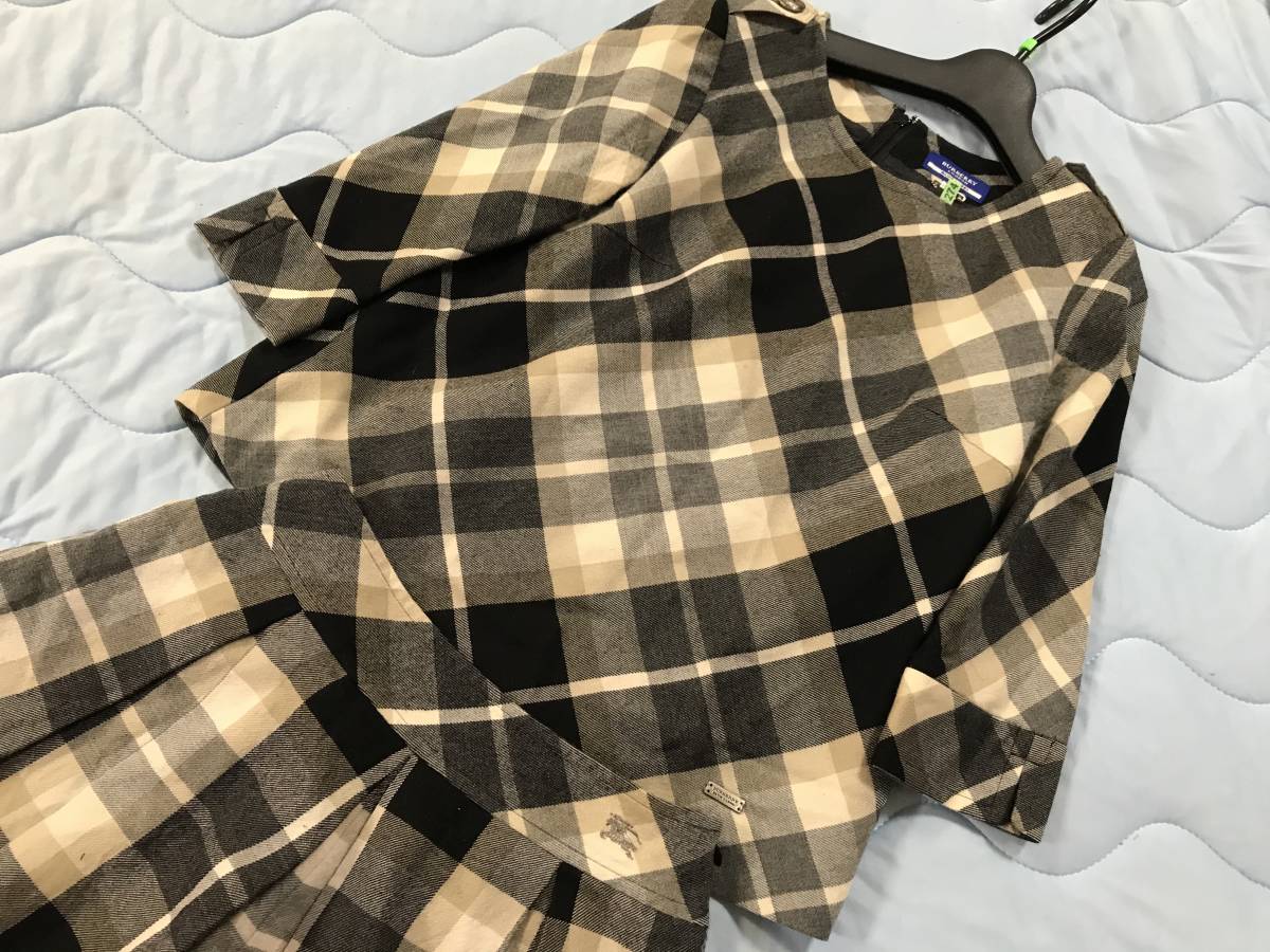 BLUE BURBERRY LABEL ブルーレーベル セットアップ バーバリーブルー 