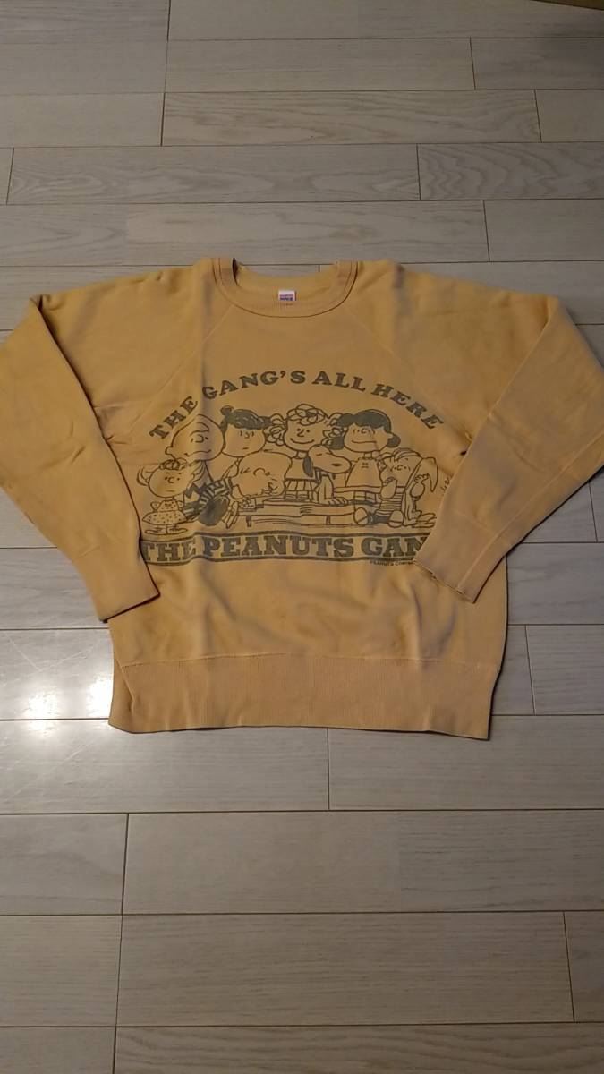こう　ウエアハウス　スヌーピー プリント スウェット MEDIUM WAREHOUSE ウエアハウス PEANUTS ピーナッツ スヌーピー プリント