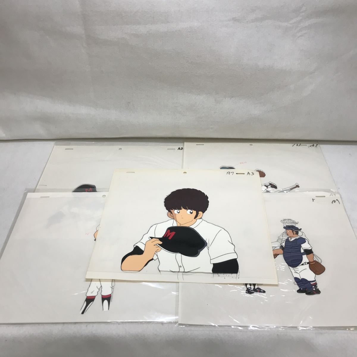 タッチ あだち充 セル画 5枚セット 上杉達也 セル画タッチ上杉和也