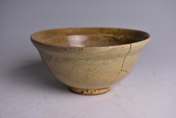 道]李朝時代鬼熊川茶碗 高麗茶碗 古い茶道具【XF1162】 【公式通販】