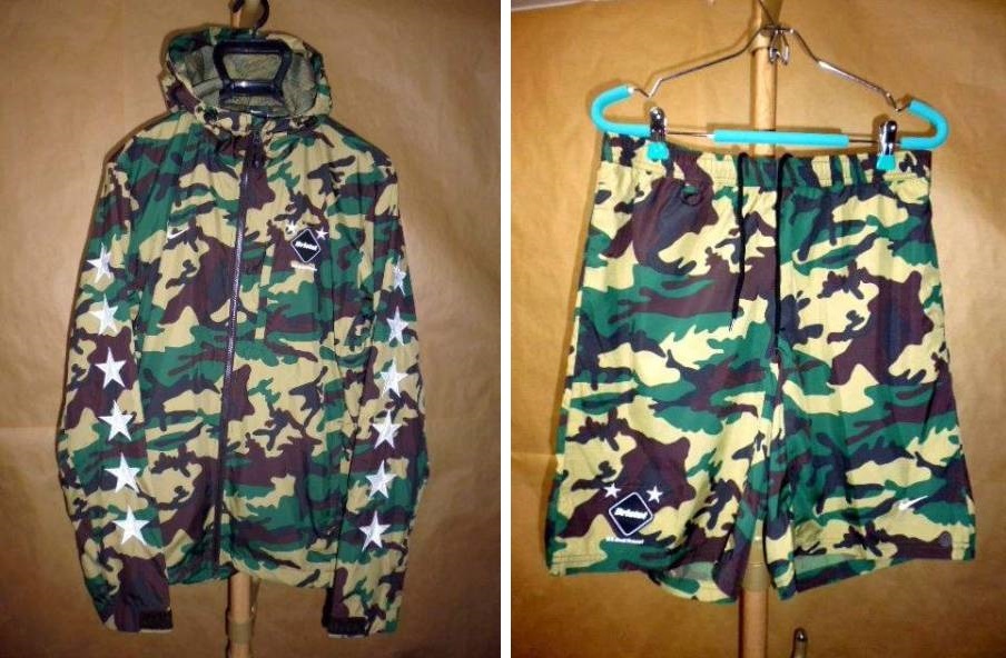 FCRB NIKE 14AW スター 迷彩 ウォームアップ セットアップ L
