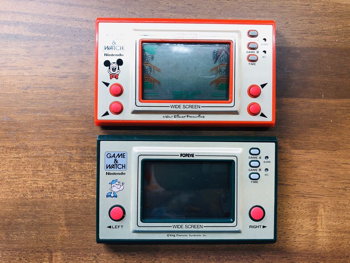 Game & Watch 2台セット　ミッキーマウス&ポパイ　任天堂 任天堂ゲームウォッチセット ミッキーマウス、ポパイ 【公式通販】