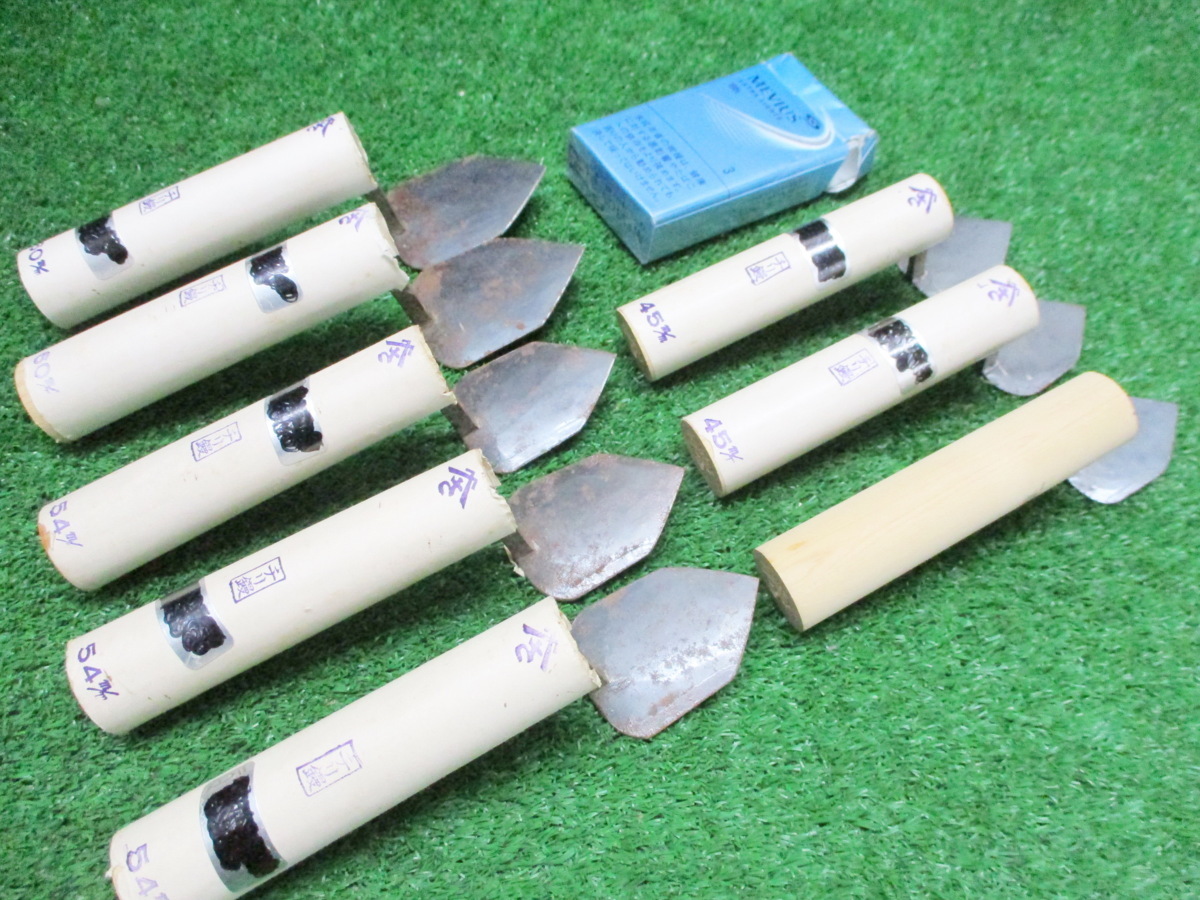 浅宇c893 大阪九條 やまさ チリ鏝□45mm 54mm 60mm◇左官鏝 左官道具 
