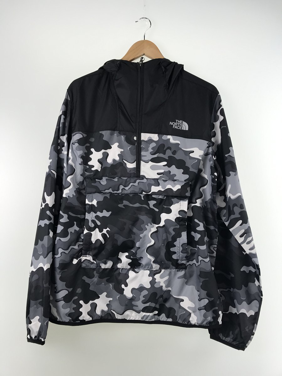 THE NORTH FACE◇マウンテンパーカ/M/ポリエステル/BLK/カモフラ