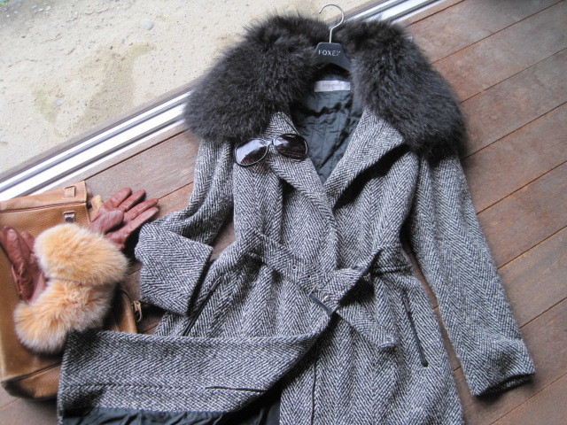 MaxMara Max 最高級 白タグ チェスターコート ファー マックスマーラ