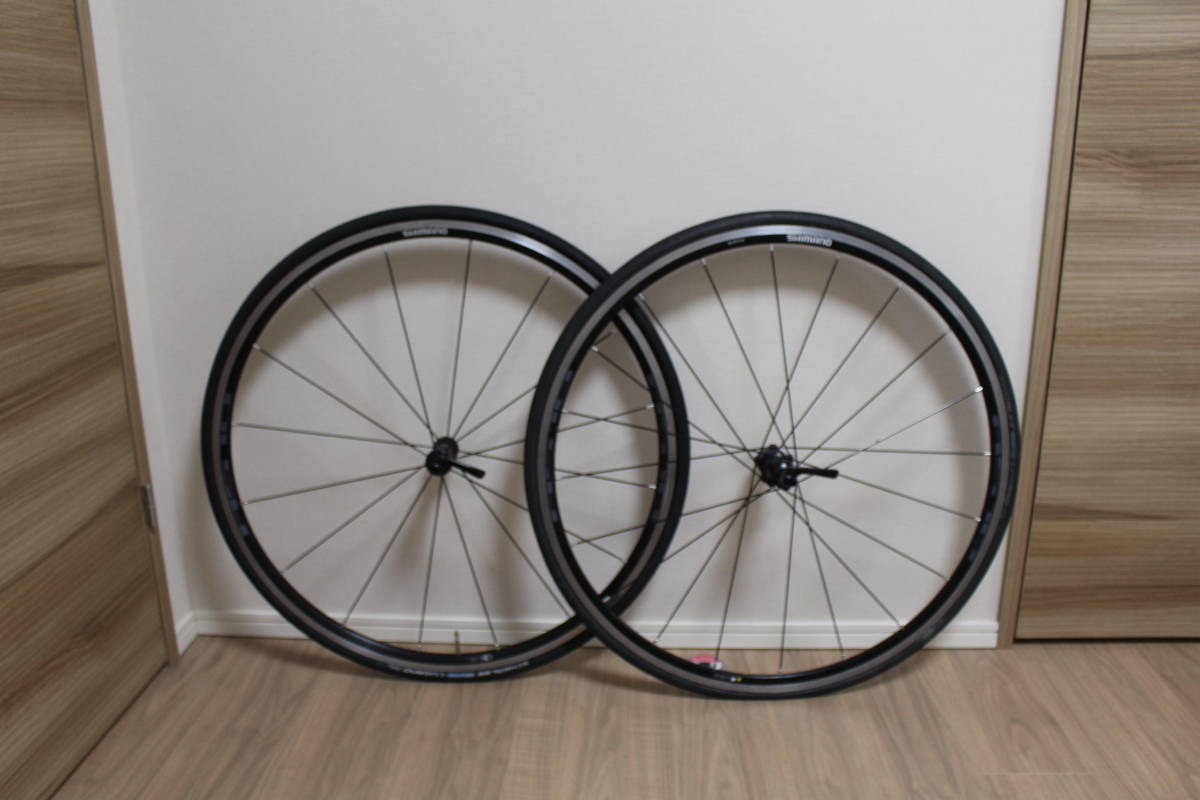 SHIMANO WH-RS010 シマノ ホイール 前後セット ペア タイヤ2本
