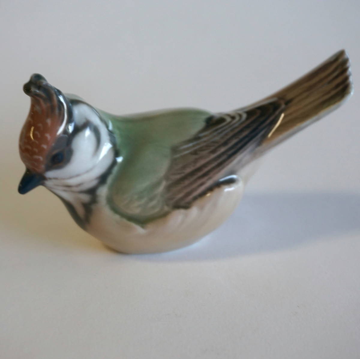 Dahl  カンムリガラ フィギュリン 管理M3. 即決【ダール イェンセン／Dahl Jensen】カンムリガラ 鳥