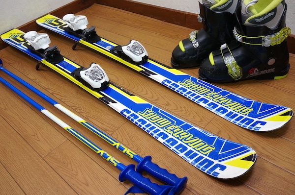 最安値，爆買い 110cm 靴21cm SNOWCARVING 子供用カービングスキーセット(板、ブーツセット)｜売買されたオークション情報、yahooの商品情報をアーカイブ公開 - オークファン 板、ブーツセット