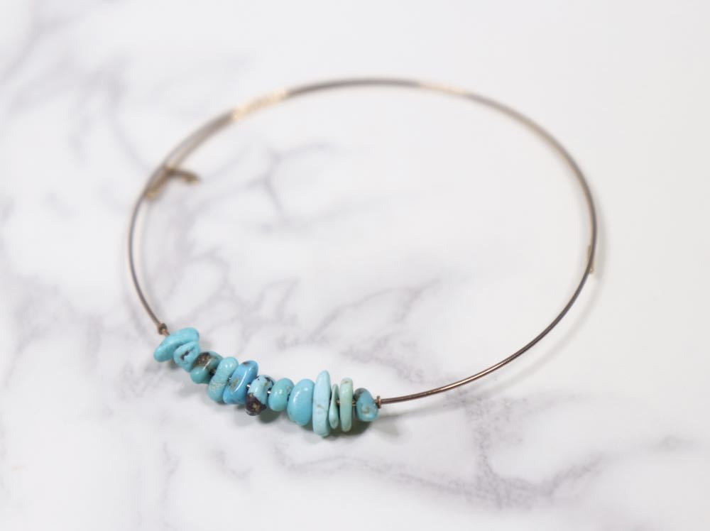アガット K10 ターコイズ ブレスレット バングル agate ブレスレット