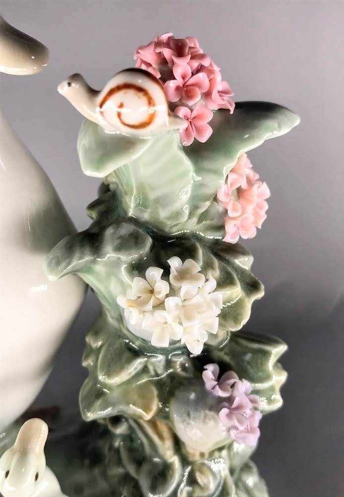 現状品 リヤドロ LLADRO「カタツムリとアヒル達」No.1439 1983年製作
