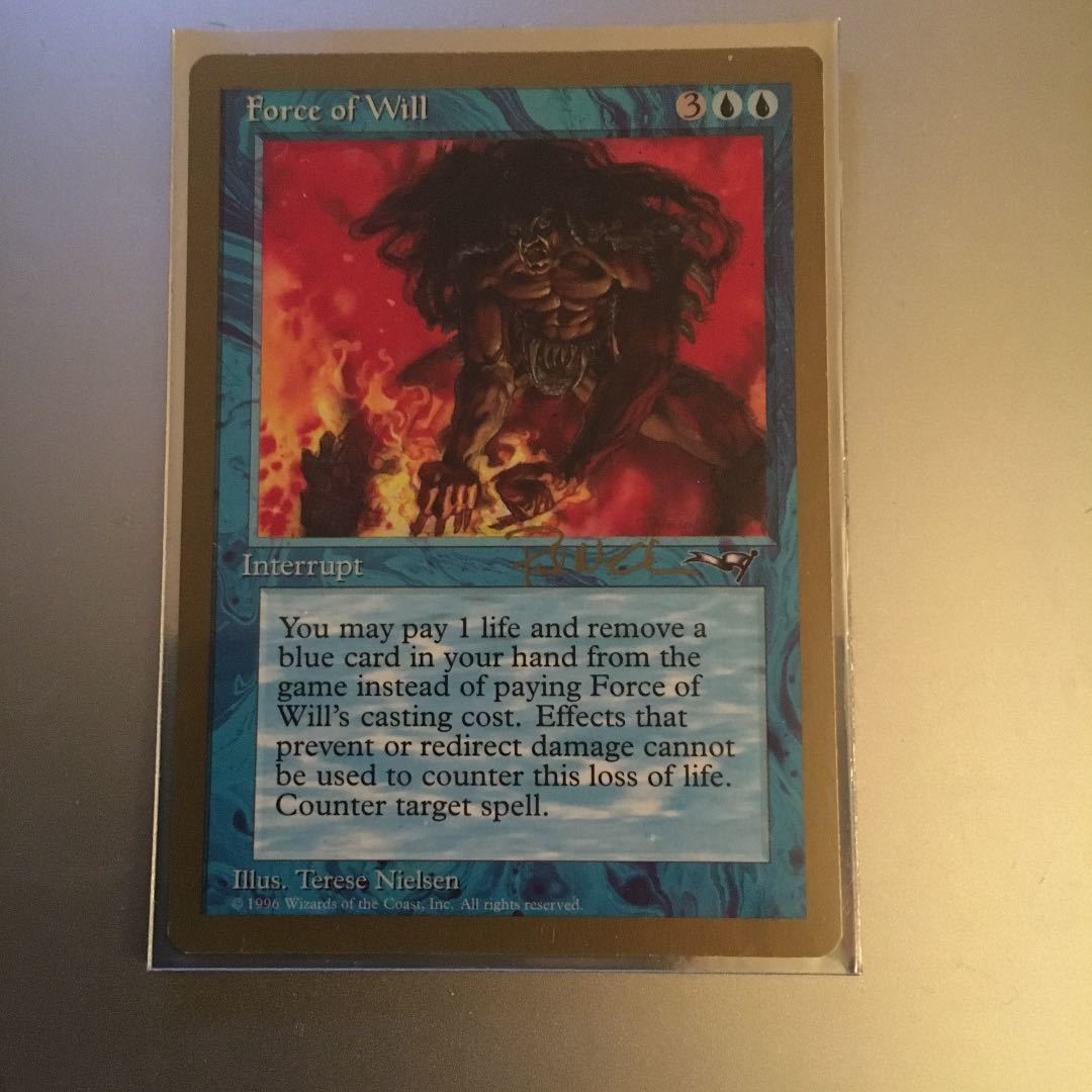 mtg 意志の力　Force of Will 金枠_1