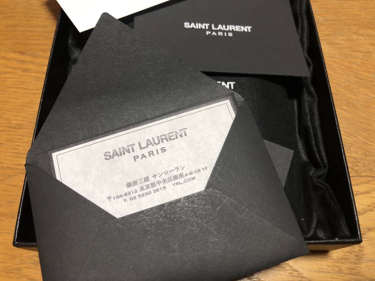 格安】SAINT LAURENT PARIS サンローラン パリ 3つ折り財布 三つ折り 