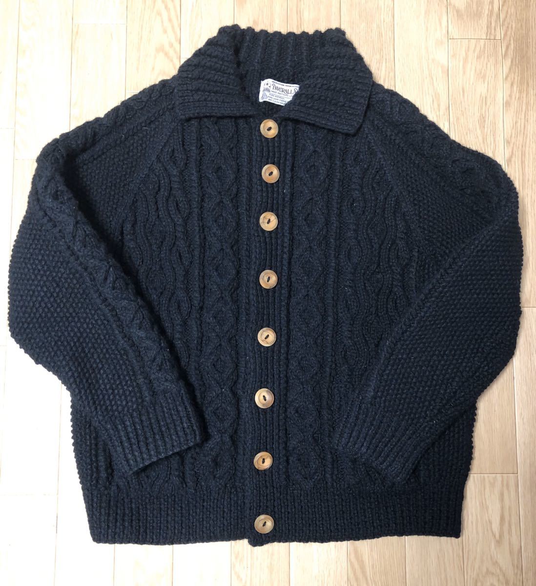 インバーアラン 3A INVERALLAN カーディガン 茶タグ - 英国製
