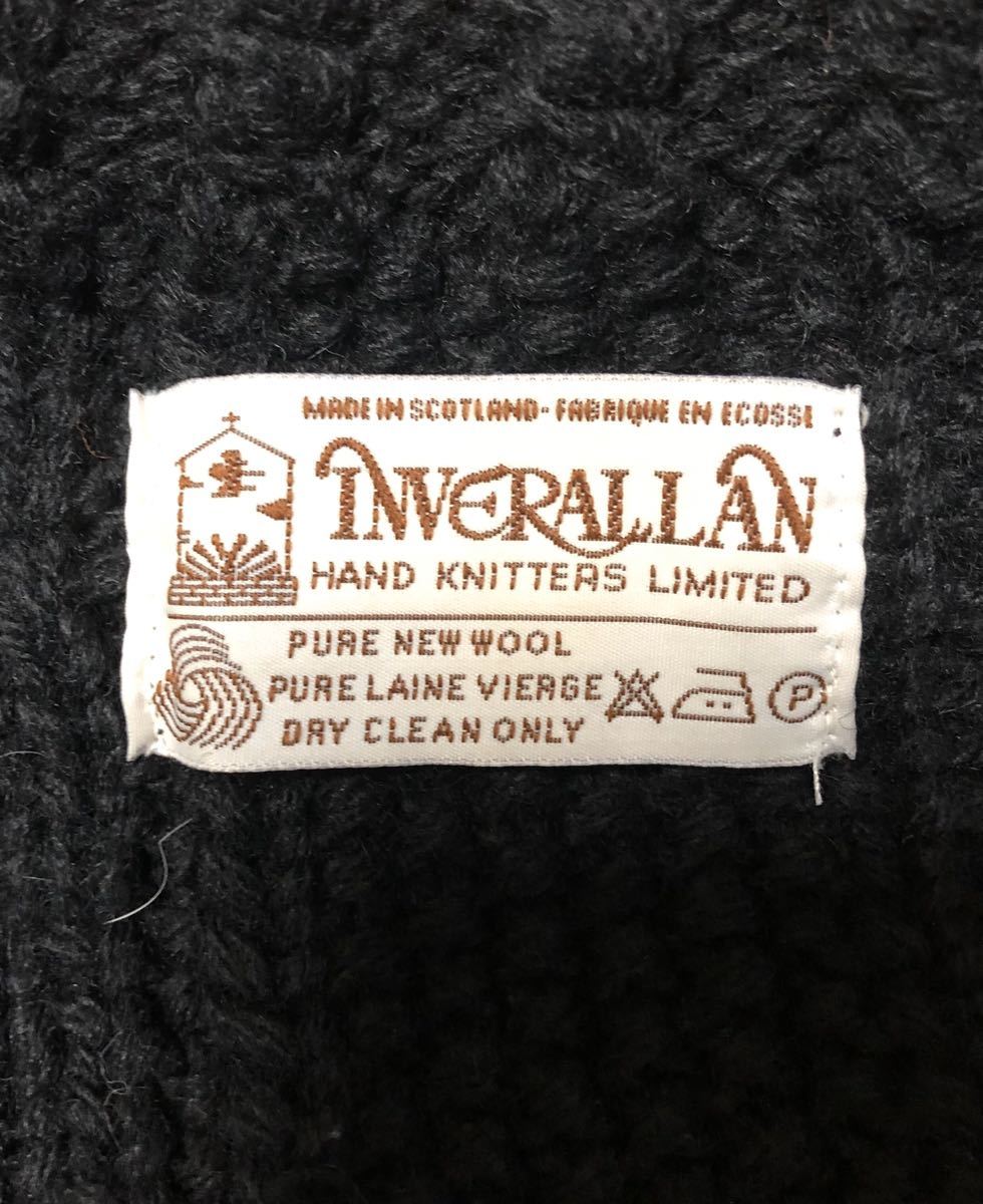 インバーアラン 3A INVERALLAN カーディガン 茶タグ - 英国製