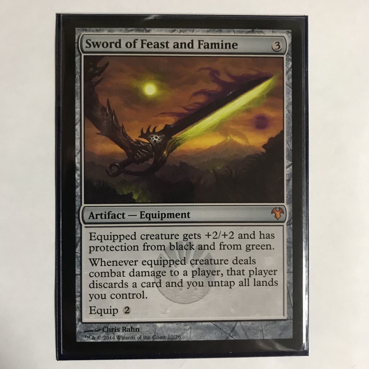 of Feast and Famine 饗宴と飢餓の剣 Sword ⁄ MTG 1枚の通販