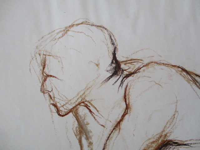 デッサン画 スケッチ 洋画家 西洋画 人物画 絵画 ｐｒ サインあり 額なし 美術 アンティーク 人物画 売買されたオークション情報 Yahooの商品情報をアーカイブ公開 オークファン Aucfan Com