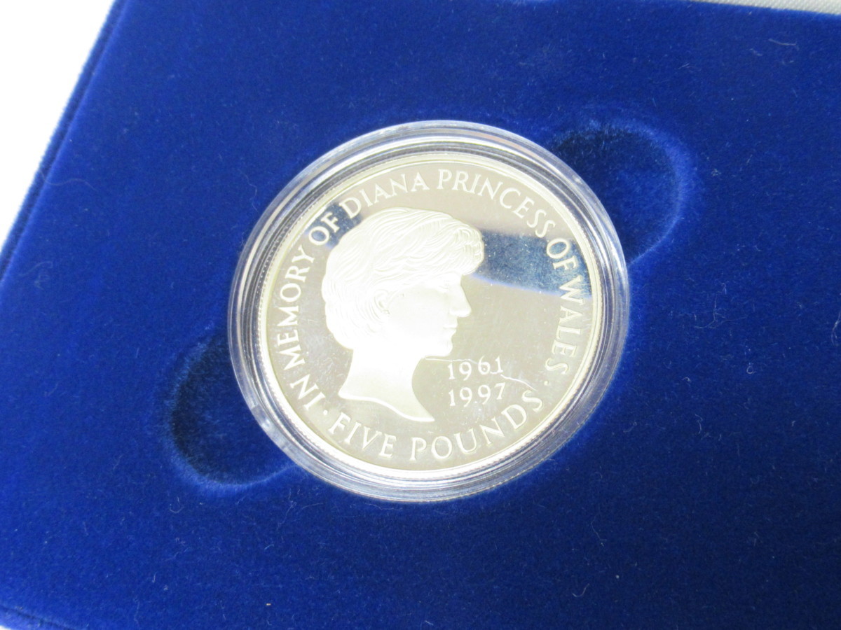 イギリス 1999年 銀貨 5ポンド NGC ダイアナ妃 0 ダイアナ妃追悼 