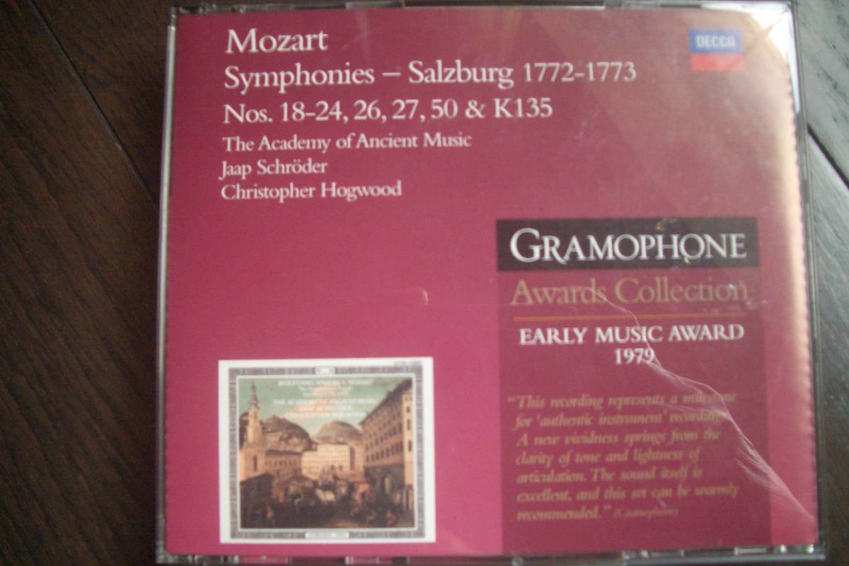ホグウッド★モーツァルト／交響曲集 （ザルツブルク 1772-1773） 3CD_1