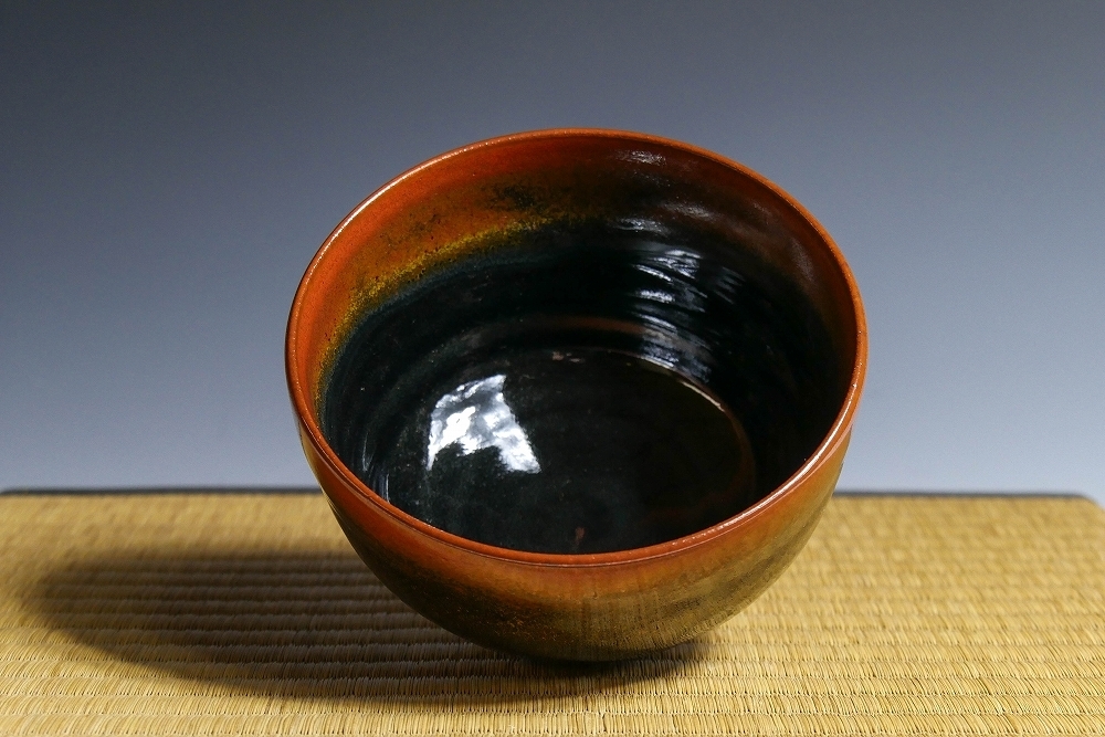 道具 茶碗 抹茶碗 共箱 T981 ] 造』 『織部天目茶碗』『加藤順風
