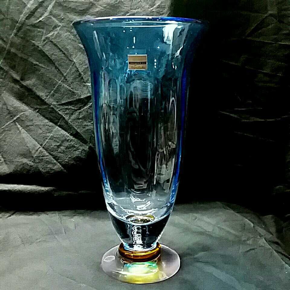 美品MURANO ムラーノ ガラス 香水瓶 パフュームボトル 花瓶 サイン入り