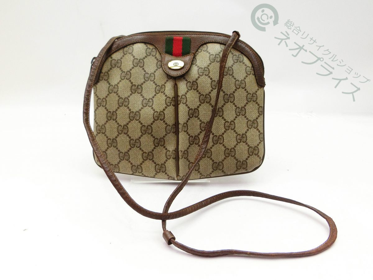 シェリーライン グッチ GGプラス GGキャンバス ショルダーバッグ GUCCI 