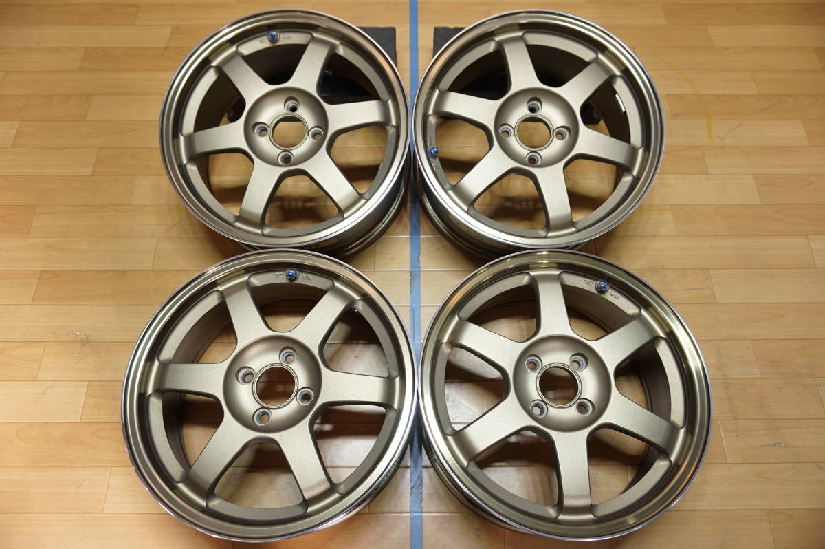 F007【希少】RAYS VOLK TE37 ☆ PCD100 7J+43? 軽量 FORGED