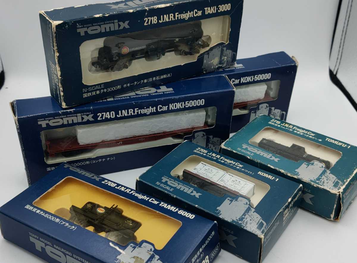 【中古ジャンク】TOMIX Nゲージ 貨物車両色々6両_1