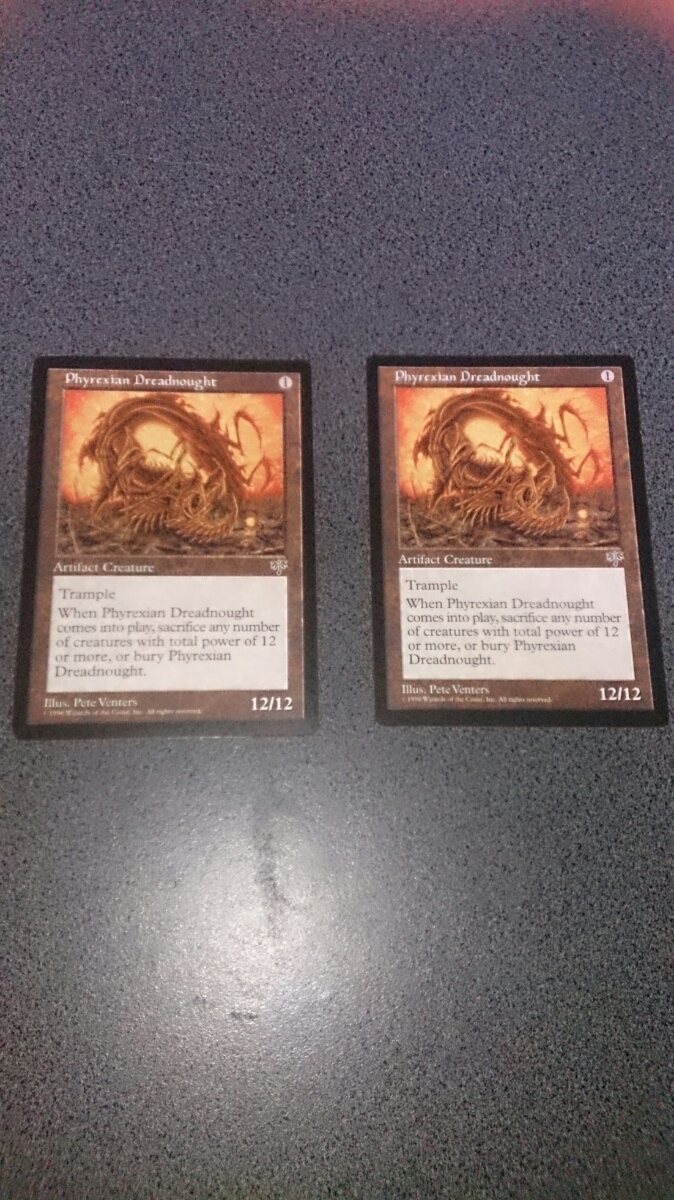 MTG：ファイレクシアン・ドレッドノート/Phyrexian Dreadnought/英語版2枚/ミラージュ_1