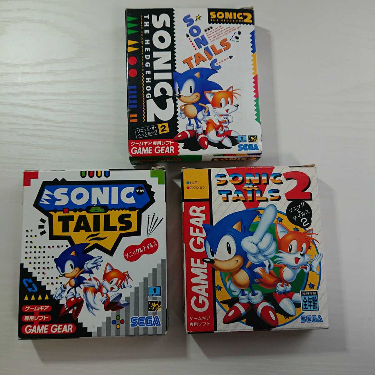 Gg ソニック テイルス ソニック テイルス2 ソニック ザ ヘッジホッグ2 全て箱 取扱説明書 付き まとめて3本セット ゲームギア 売買されたオークション情報 Yahooの商品情報をアーカイブ公開 オークファン Aucfan Com