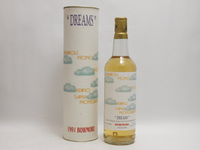  BOWMORE ボウモア 1991-1999 サマローリ ドリームス 700ml 箱付 AKA49498(アイラ)｜売買されたオークション情報、yahooの商品情報をアーカイブ公開 - オークファン シングルモルト