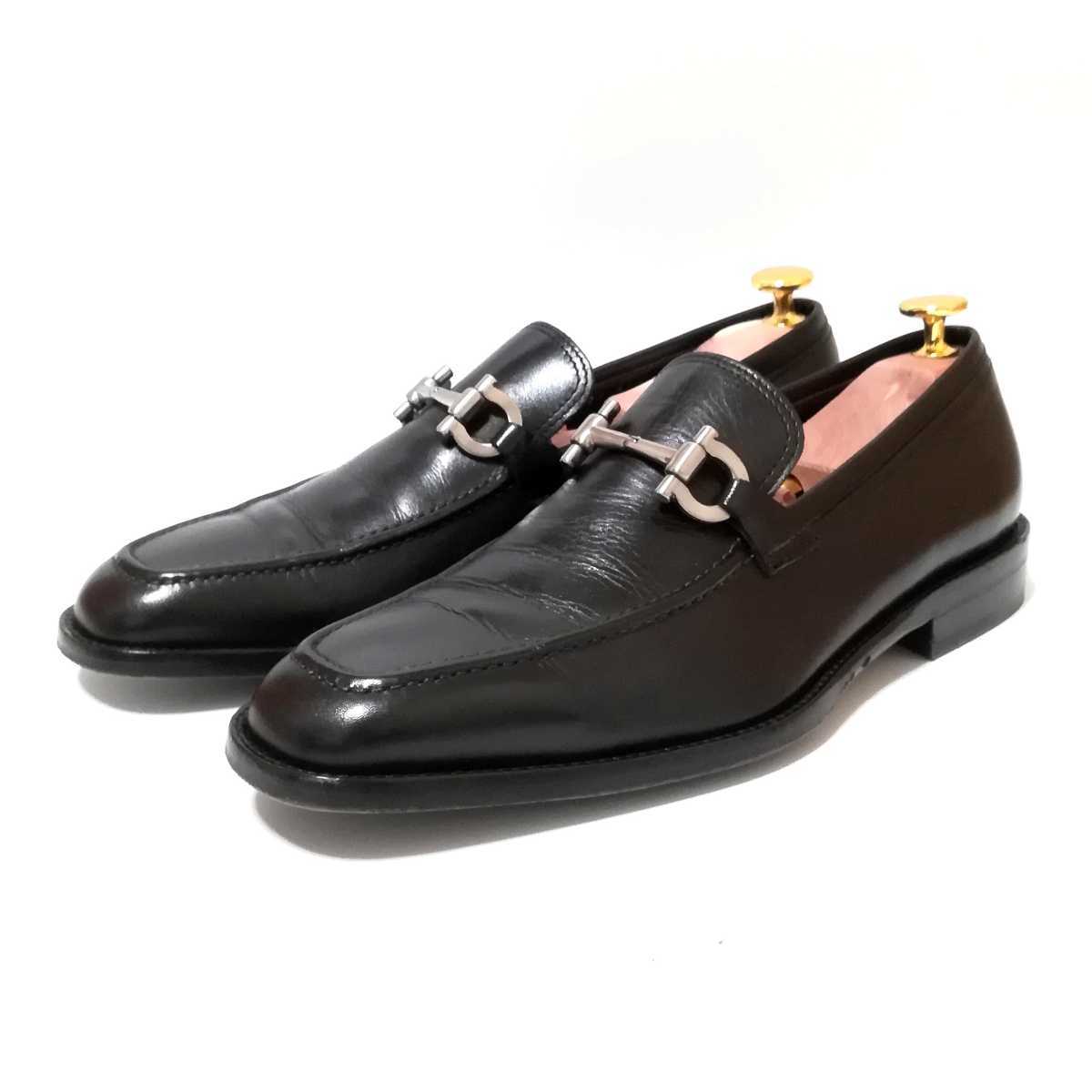 新作入荷，定番人気 【Salvatore Ferragamo】ビットローファー□7.5EE 