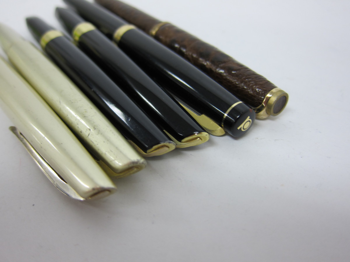 1円～ おたからや◆Z0202-23 PLATINUMプラチナ ペン先：14K 万年筆 6本セット_2