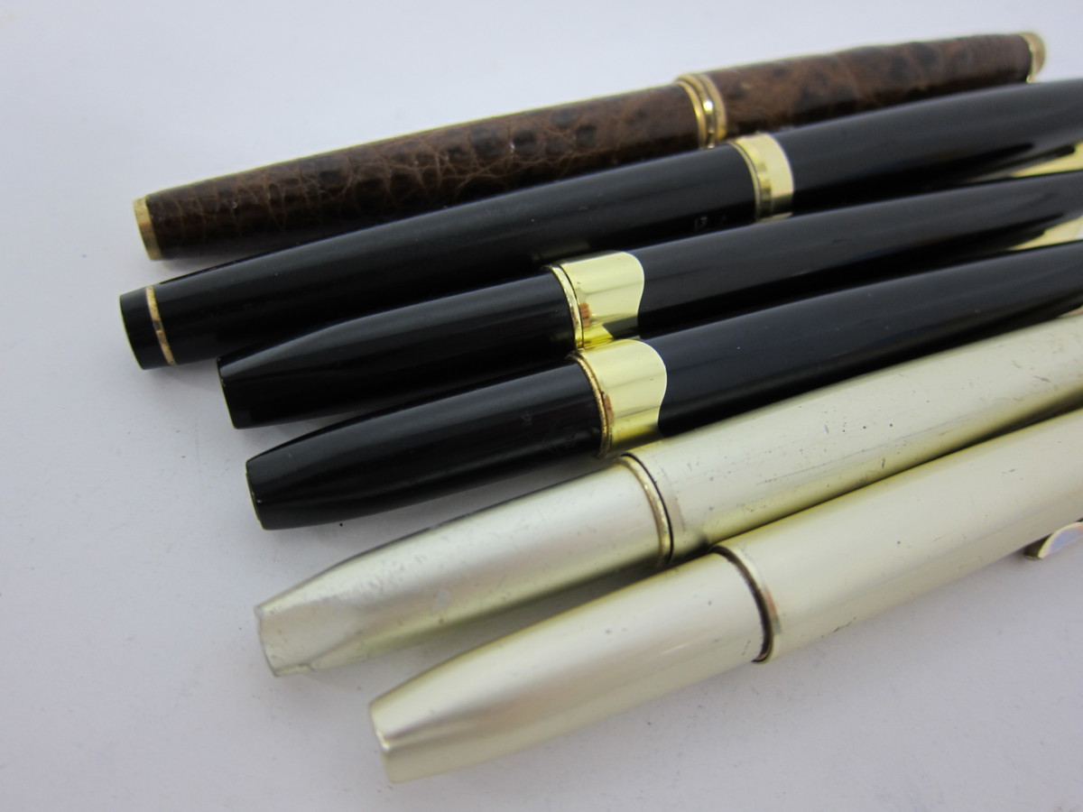 1円～ おたからや◆Z0202-23 PLATINUMプラチナ ペン先：14K 万年筆 6本セット_3