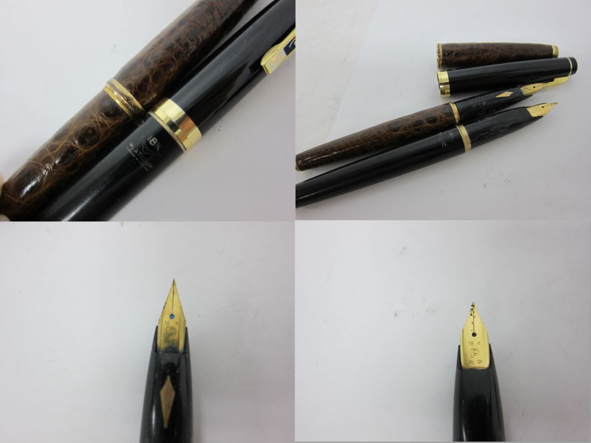 1円～ おたからや◆Z0202-23 PLATINUMプラチナ ペン先：14K 万年筆 6本セット_4