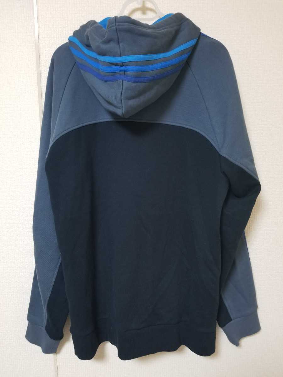 Adidas アディダス パーカー スウェット Oサイズ 青 パーカー パーカ 売買されたオークション情報 Yahooの商品情報をアーカイブ公開 オークファン Aucfan Com