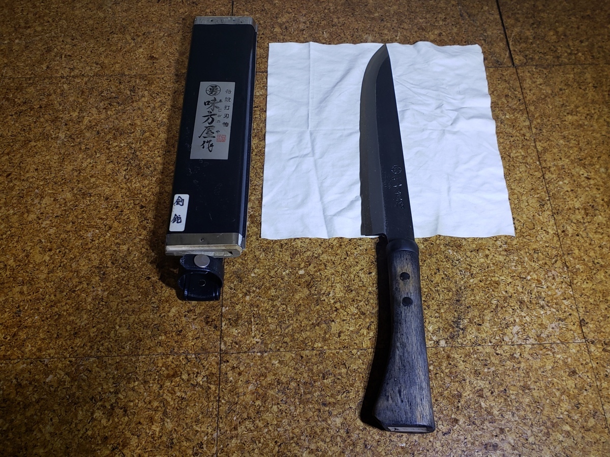 人気定番，正規品 剣鉈 味方屋 日野浦 司 作 240 左用 狩猟 釣行 SK4 越後鍛冶 打刃物 鞘付き RA-07(ハンティングナイフ、狩猟刀)｜売買されたオークション情報、yahooの商品情報をアーカイブ公開 - オークファン ハンティングナイフ、狩猟刀