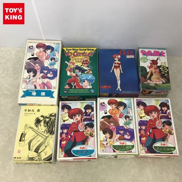 1円～ 訳あり らんま1/2 1/8 あかね、うる星やつら 1/12 エル、キングオフファイターズ ’94 不知火舞 他 / ガレージキット