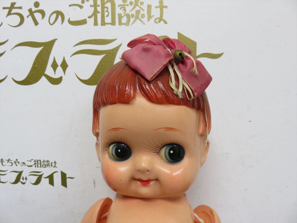 ☆ 当時物 大きいサイズの抱き人形 お洋服を着た キューピー似